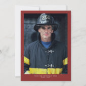 Waterverf Thin Red Line Flag Pensioen Partij Kaart (Achterkant)