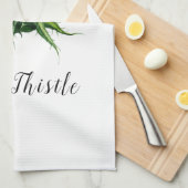 Waterverf Thistle Theedoek (Quarter Fold)