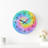 Waterverf Tie Dye Grote Klok (Huis)