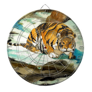 Waterverf Tiger Dartbord