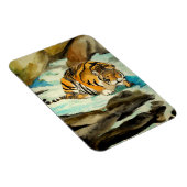 Waterverf Tiger Magneet (Rechterzijde)