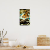Waterverf Tiger Poster (Keuken)
