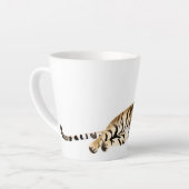 Waterverf Tiger Resting Latte Mok (Linkerhoek)