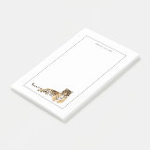 Waterverf Tiger Resting Post-it® Notes (Schuin)
