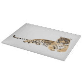 Waterverf Tiger Resting Snijplank (Hoek)