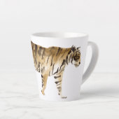 Waterverf Tiger Walking Latte Mok (Rechterhoek)