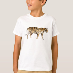 Waterverf Tiger Walking T-shirt