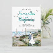 Waterverf tijdlijn Weddenschap Opslaan Datum beken Aankondiging (Staand voorkant)