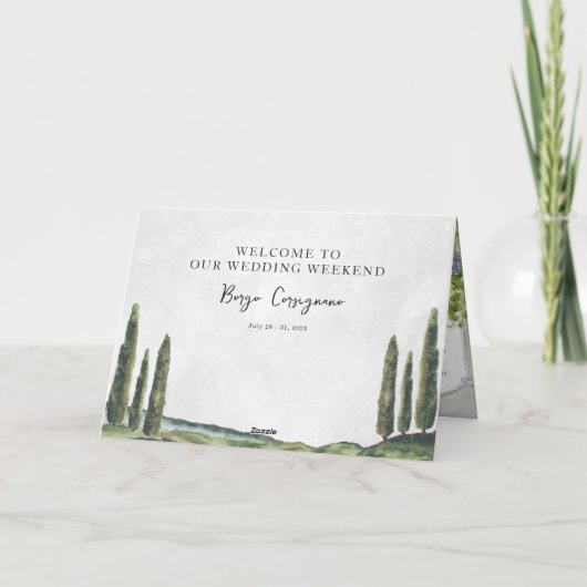 Waterverf tijdlijn Weddenschap Opslaan Datum Kaart (Achterkant)