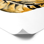 Waterverf tijger - zitting poster (Hoek)