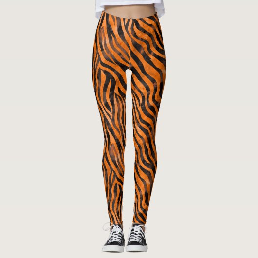 Waterverf tijgerprint leggings (Voorkant)