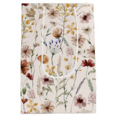 Waterverf Tiny Bloom Boho Bloempatroon Medium Cadeauzakje (Achterkant)