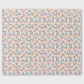 Waterverf Tiny Flowers: Cadeaupapier (Vlak)