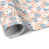 Waterverf Tiny Flowers:  Cadeaupapier (Rol Hoek)