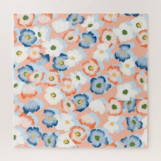 Waterverf Tiny Flowers:  Legpuzzel (Verticaal)