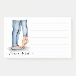 Waterverf Tiptoe Kiss Post-it® Notes