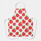Waterverf Tomaten PatroonSchort Schort (Voorkant)