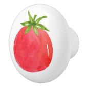 Waterverf Tomato Keramische Knop (Rechts)