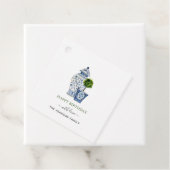 Waterverf Topiaries & Ginger Jar Happy Birthday Bedankjes Labels (In situ)