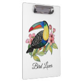 Waterverf toucan Bird with Flowers Klembord (Rechts)