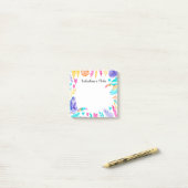 Waterverf Toucans en tropische bladeren Post-it® Notes (Op bureau)