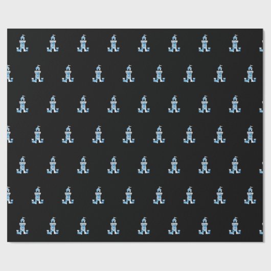 Waterverf Tower Pattern Cadeaupapier (Vlak)