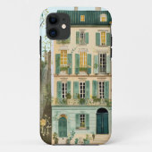 waterverf Townhouse Walkup Architecture Case-Mate iPhone Case (Achterkant)
