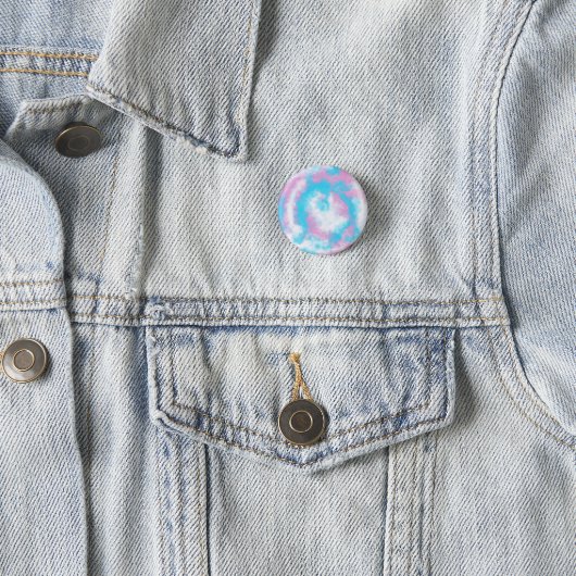 Waterverf transgender badge (subtiel) ronde button 3,2 cm (In situ)