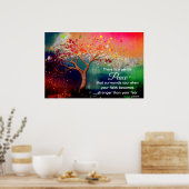 *~* Waterverf Tree AP81 Etherische kalmerende offe Poster (Keuken)