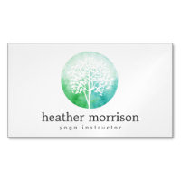 Waterverf Tree Yoga en Wellness Magnetisch