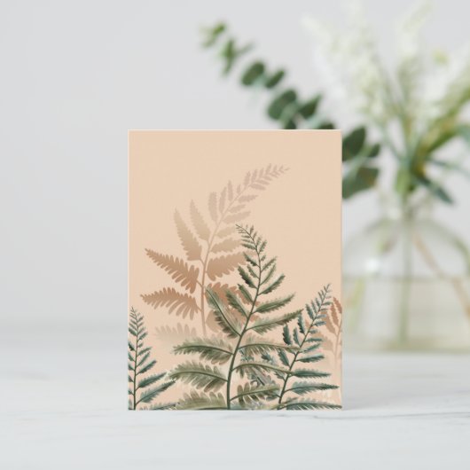 Waterverf Trees 4 Briefkaart (Staand voorkant)