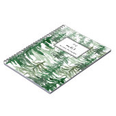 Waterverf Trees Pattern Gepersonaliseerd Notitiebo Notitieboek (Linkerzijde)
