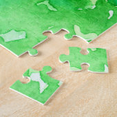 Waterverf Trees Puzzle Legpuzzel (Zijkant)