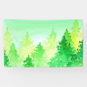 Waterverf Trees Spandoek (Horizontaal)