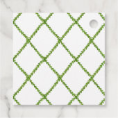 Waterverf trellis Happy Birthday gift labels (Achterkant)