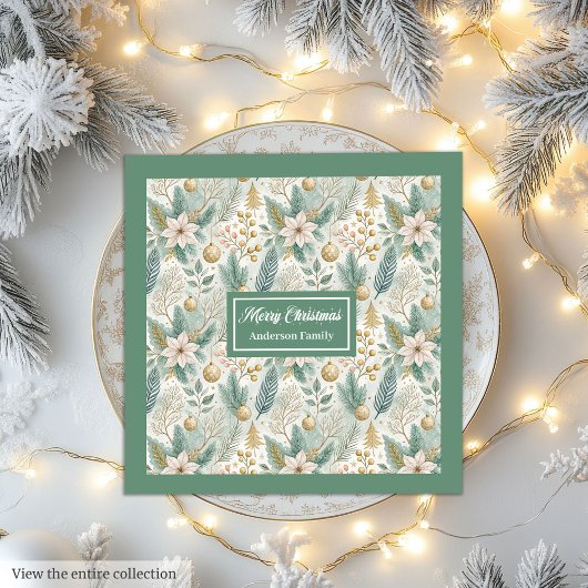 Waterverf trendy kleuren servetten Modern Holiday