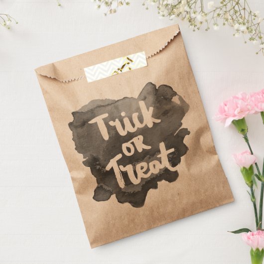 Waterverf Trick or treat voorkeurzakken Bedankzakje (Gezegeld)