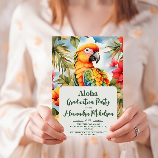 Waterverf Tropical Beach Afstuderen Kaart