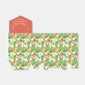 Waterverf Tropical Floral Red Wedding Dank u Bedankdoosjes (Uitgevouwen)