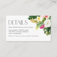 Waterverf Tropical Flowers Zomer RSVP Details