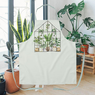 Waterverf Tropical House Plant Tuinieren Schort