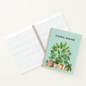 Waterverf Tropical Houseplant Garden Journal Notitieboek (Binnen)