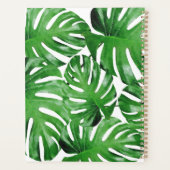 Waterverf Tropical Monstera verlaat afspraak Planner (Achterkant)