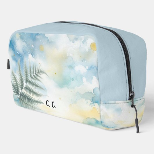 Waterverf Tropics Fern Accessoirezak Toilettasje (Rechterhoek)