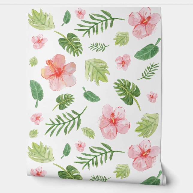 Waterverf Tropisch Behang (Afrollen)