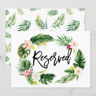 Waterverf Tropisch flesje met gereserveerde achter Kaart