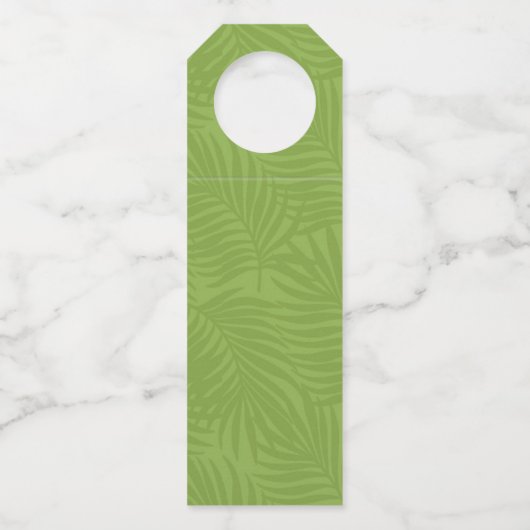 Waterverf Tropisch #Gehuwd Groene ID577 Flessenhanger (Achterkant)