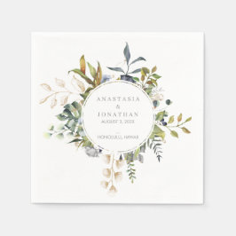 Waterverf Tropisch mengsel Servet