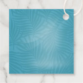 Waterverf Tropisch met Toucan Wedding Blauwgroen I Bedankjes Labels (Achterkant)