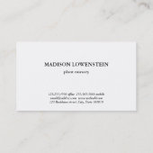 Waterverf Tropisch palmleder Botanisch Visitekaartje (Achterkant)